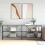 Sonoma gray engineered iron and wood console table 200x30x75cm by vidaXL, Side tables - Ref: Foro24-832861, Price: 91,65 €, D...