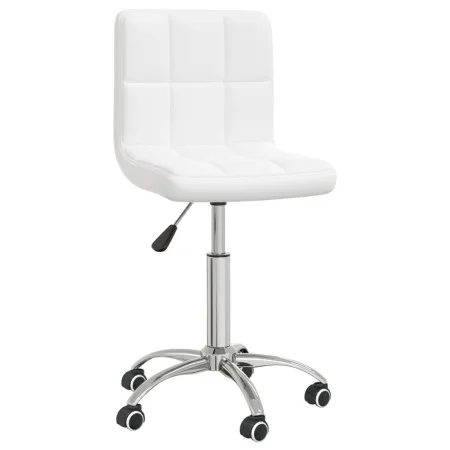 Drehbarer Esszimmerstuhl aus weißem Kunstleder von vidaXL, Essstühle - Ref: Foro24-3087561, Preis: 87,48 €, Rabatt: %