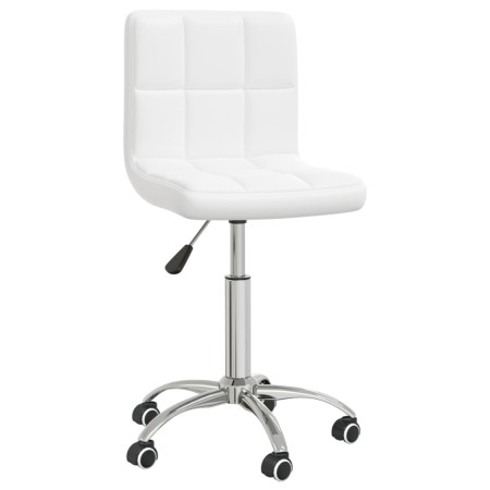 Silla de comedor giratoria cuero sintético blanco de vidaXL, Sillas de comedor - Ref: Foro24-3087561, Precio: 89,08 €, Descue...