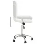 Drehbarer Esszimmerstuhl aus weißem Kunstleder von vidaXL, Essstühle - Ref: Foro24-3087561, Preis: 87,48 €, Rabatt: %