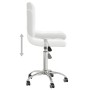 Silla de comedor giratoria cuero sintético blanco de vidaXL, Sillas de comedor - Ref: Foro24-3087561, Precio: 89,08 €, Descue...