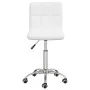 Drehbarer Esszimmerstuhl aus weißem Kunstleder von vidaXL, Essstühle - Ref: Foro24-3087561, Preis: 87,48 €, Rabatt: %