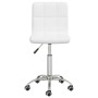 Drehbarer Esszimmerstuhl aus weißem Kunstleder von vidaXL, Essstühle - Ref: Foro24-3087561, Preis: 89,08 €, Rabatt: %