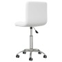 Drehbarer Esszimmerstuhl aus weißem Kunstleder von vidaXL, Essstühle - Ref: Foro24-3087561, Preis: 89,08 €, Rabatt: %