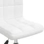 Drehbarer Esszimmerstuhl aus weißem Kunstleder von vidaXL, Essstühle - Ref: Foro24-3087561, Preis: 87,48 €, Rabatt: %