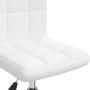 Drehbarer Esszimmerstuhl aus weißem Kunstleder von vidaXL, Essstühle - Ref: Foro24-3087561, Preis: 89,08 €, Rabatt: %