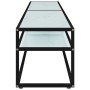Mueble de TV vidrio templado color mármol blanco 180x40x40,5 cm de vidaXL, Muebles TV - Ref: Foro24-331724, Precio: 106,25 €