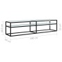 Mueble de TV vidrio templado color mármol blanco 180x40x40,5 cm de vidaXL, Muebles TV - Ref: Foro24-331724, Precio: 106,35 €,...
