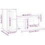 Muebles para TV 2 piezas madera maciza de pino de vidaXL, Muebles TV - Ref: Foro24-3100109, Precio: 107,11 €, Descuento: %