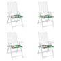 Cojines para silla de jardín 4 uds tela multicolor 40x40x4 cm