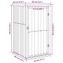 Gartengeräteschuppen aus verzinktem Stahl 88x89x161 cm von vidaXL, Schuppen - Ref: Foro24-316208, Preis: 121,19 €, Rabatt: %