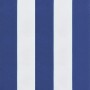 Cojines silla jardín 4 uds tela a rayas azul y blanco 50x50x4cm