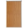 Cobertizo herramientas jardín acero galvanizado 161x89x161 cm de vidaXL, Cobertizos - Ref: Foro24-316212, Precio: 160,16 €, D...