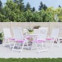 Cojines para silla de jardín 6 uds tela rosa 50x50x4 cm