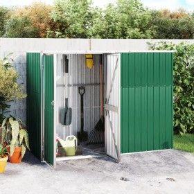 Cobertizo herramientas jardín acero galvanizado 225x89x161 de vidaXL, Cobertizos - Ref: Foro24-316213, Precio: 186,45 €, Desc...