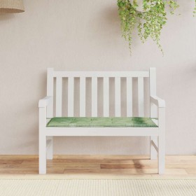 Cojín banco de jardín tela Oxford estampado hojas 100x50x4 cm
