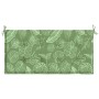 Cojín banco de jardín tela Oxford estampado hojas 100x50x4 cm