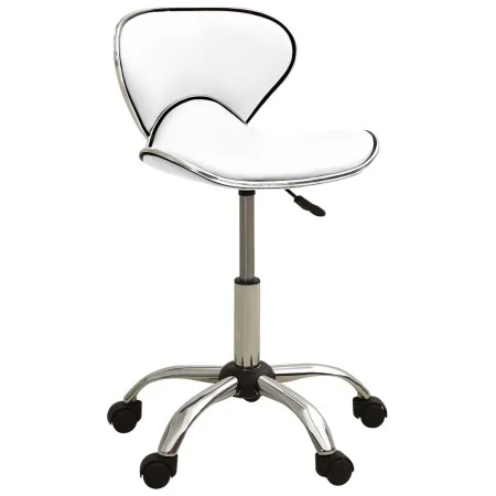 Weißer Hocker aus Kunstleder für einen Schönheitssalon von vidaXL, Friseurstühle - Ref: Foro24-323673, Preis: 82,11 €, Rabatt: %