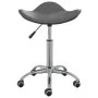 Grauer Hocker aus Kunstleder für den Schönheitssalon von vidaXL, Friseurstühle - Ref: Foro24-323688, Preis: 55,60 €, Rabatt: %