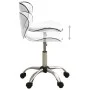 Weißer Hocker aus Kunstleder für einen Schönheitssalon von vidaXL, Friseurstühle - Ref: Foro24-323673, Preis: 82,11 €, Rabatt: %