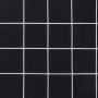 Cojín de banco de jardín tela Oxford a cuadros negro 120x50x4cm