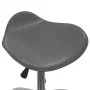 Grauer Hocker aus Kunstleder für den Schönheitssalon von vidaXL, Friseurstühle - Ref: Foro24-323688, Preis: 55,60 €, Rabatt: %
