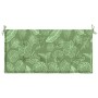 Cojín banco de jardín tela Oxford estampado hojas 120x50x4 cm