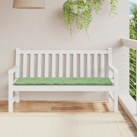Cojín banco de jardín tela Oxford estampado hojas 150x50x4 cm