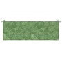Cojín banco de jardín tela Oxford estampado hojas 150x50x4 cm