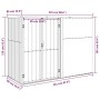 Gartengeräteschuppen aus verzinktem Stahl 225x89x161 von vidaXL, Schuppen - Ref: Foro24-316214, Preis: 224,14 €, Rabatt: %
