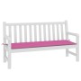 Cojín para banco de jardín tela Oxford rosa 150x50x4 cm