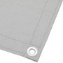Pantalla de balcón 100% poliéster Oxford gris claro 75x1000 cm