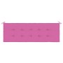 Cojín para banco de jardín tela Oxford rosa 150x50x4 cm