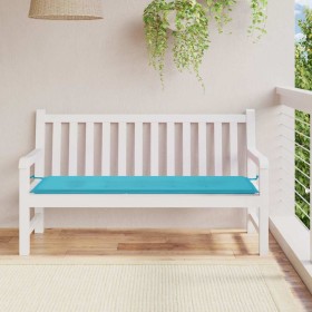 Cojín para banco de jardín tela Oxford turquesa 150x50x4 cm