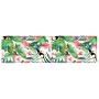 Cojín de banco de jardín Floral Verde y rosa 180 x 50 x 4 cm
