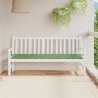Cojín de banco de jardín Verde 180 x 50 x 4 cm Tela Oxford