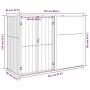 Gartengeräteschuppen aus verzinktem Stahl 225x89x161 von vidaXL, Schuppen - Ref: Foro24-316216, Preis: 195,94 €, Rabatt: %