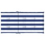 Cojines silla de respaldo bajo 6 uds tela a rayas azul y blanco