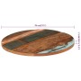 Tablero de mesa redonda 70 cm 25-27 mm madera maciza reciclada