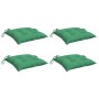 Cojines para palets 4 unidades tela Oxford verde 50x50x7 cm