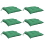 Cojines para palets 6 unidades tela Oxford verde 50x50x7 cm