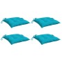Cojines de silla 4 uds tela Oxford turquesa 50x50x7 cm