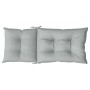 Cojines para silla respaldo alto 6 uds tela gris claro melange