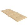 Cojines silla respaldo alto 2 uds tela beige melange 120x50x4cm