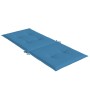 Cojines silla respaldo alto 6 uds tela azul melange 120x50x4 cm