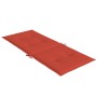 Cojines silla respaldo alto 6 uds tela rojo melange 120x50x4 cm