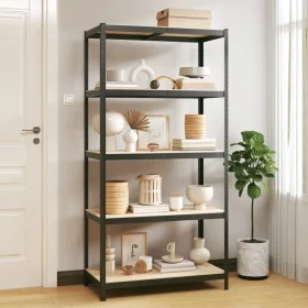 5-level storage shelf made of steel and anthracite plywood by vidaXL, Industrial shelving - Ref: Foro24-152867, Price: 51,39 ...