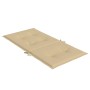 Cojines silla respaldo bajo 6 ud tela beige melange 100x50x4 cm