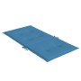 Cojines silla respaldo bajo 6 ud tela azul melange 100x50x4 cm