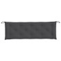 Cojín para banco jardín tela gris antracita melange 150x50x7 cm